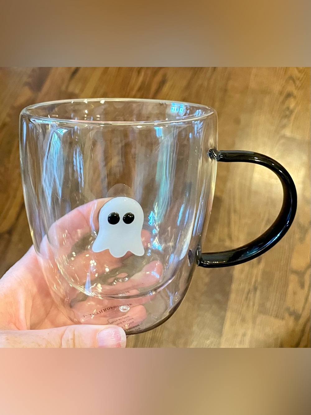 ❤️ ANTHROPOLOGIE MYSTIC GHOST Halloween ICON Mug GLASS NEW